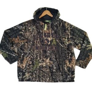 Gander Mountain Hoodie Men's Large Tree Bark Mossy Oak Camo Hunting Outdoors NWT